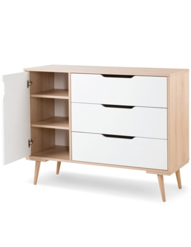 Commode Sofie - Hêtre/Blanc