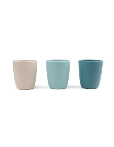 Lot de 3 mini-tasses en silicone -...